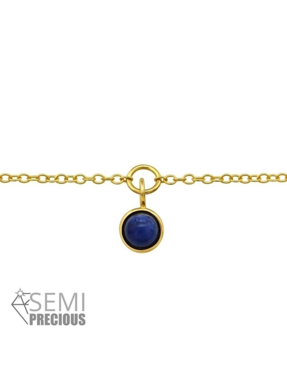 14k Gold Sodalite Dainty Bracelet
